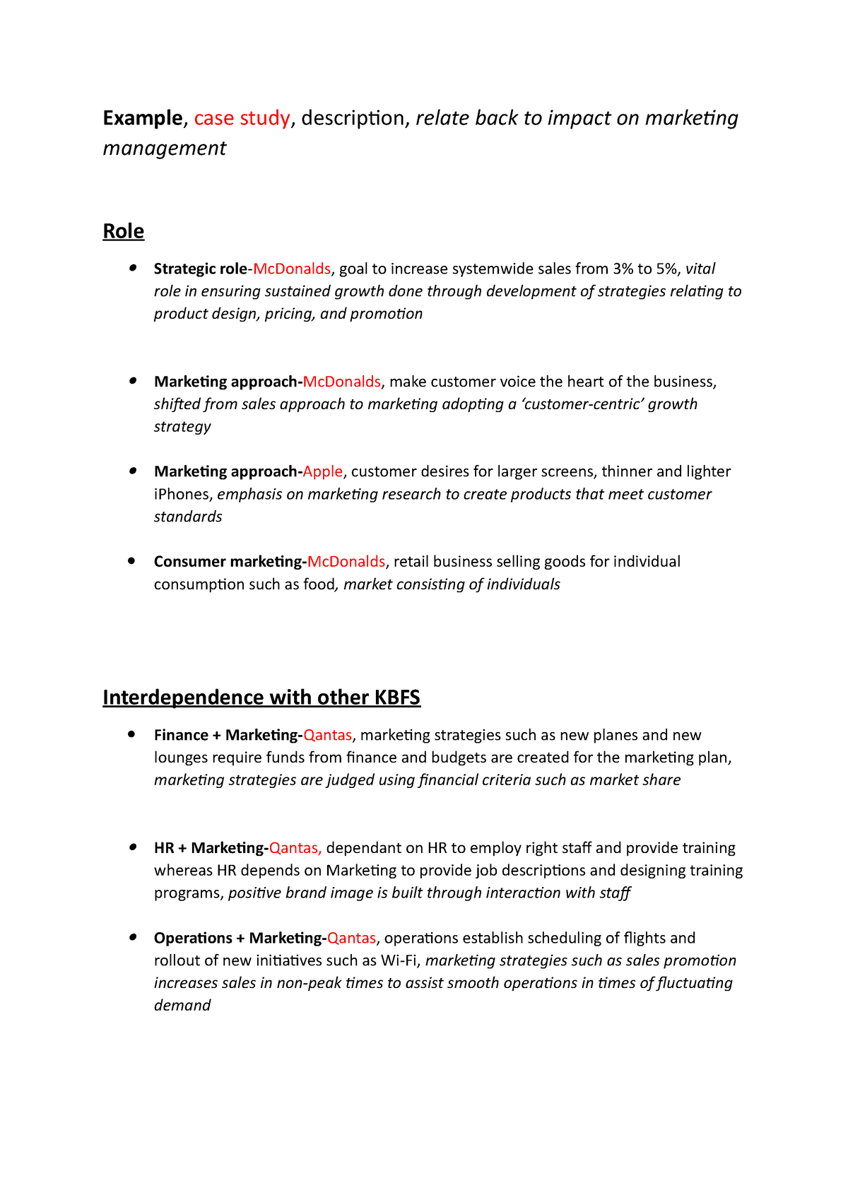 Marketing case study scaffold business Example case study