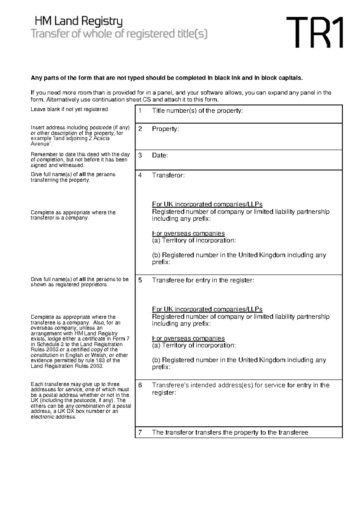 Does A Tr1 Form Need To Be Witnessed By A Solicitor