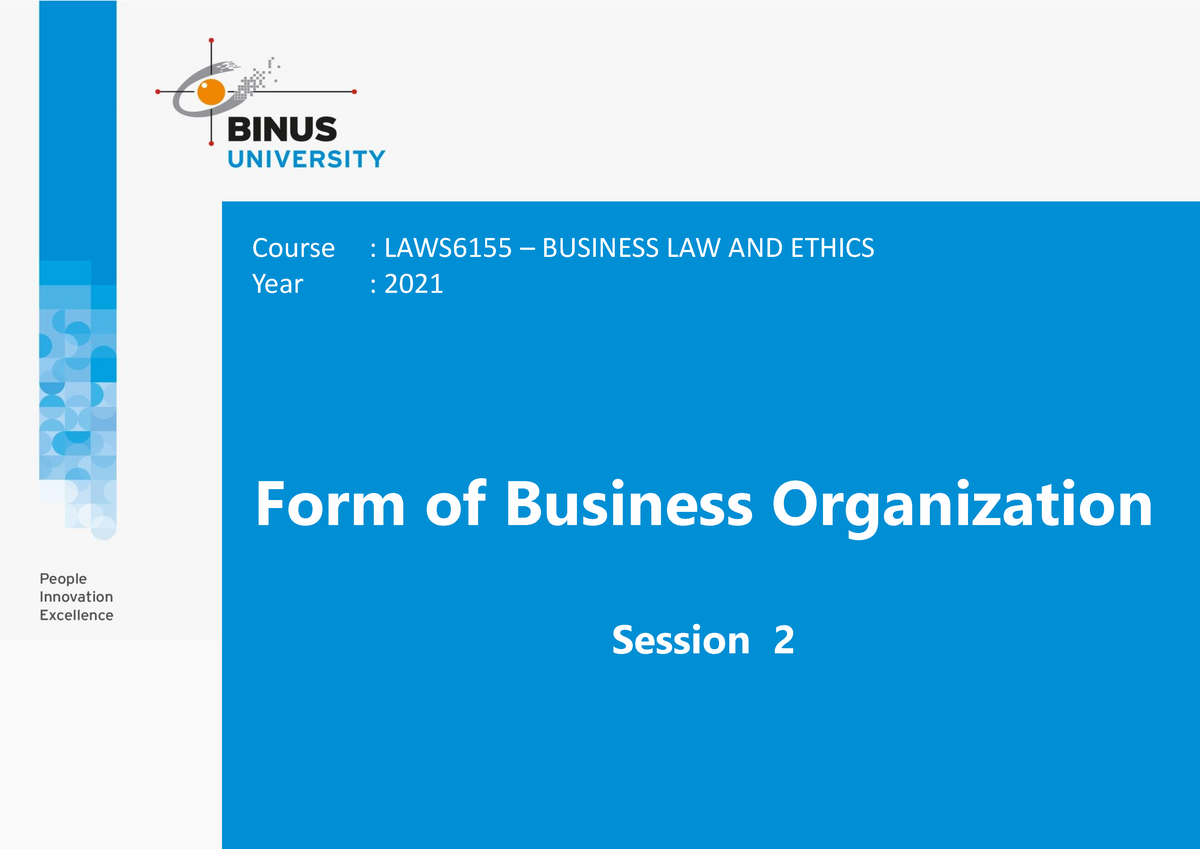 2-legal-form-of-business-organization-form-of-business-organization