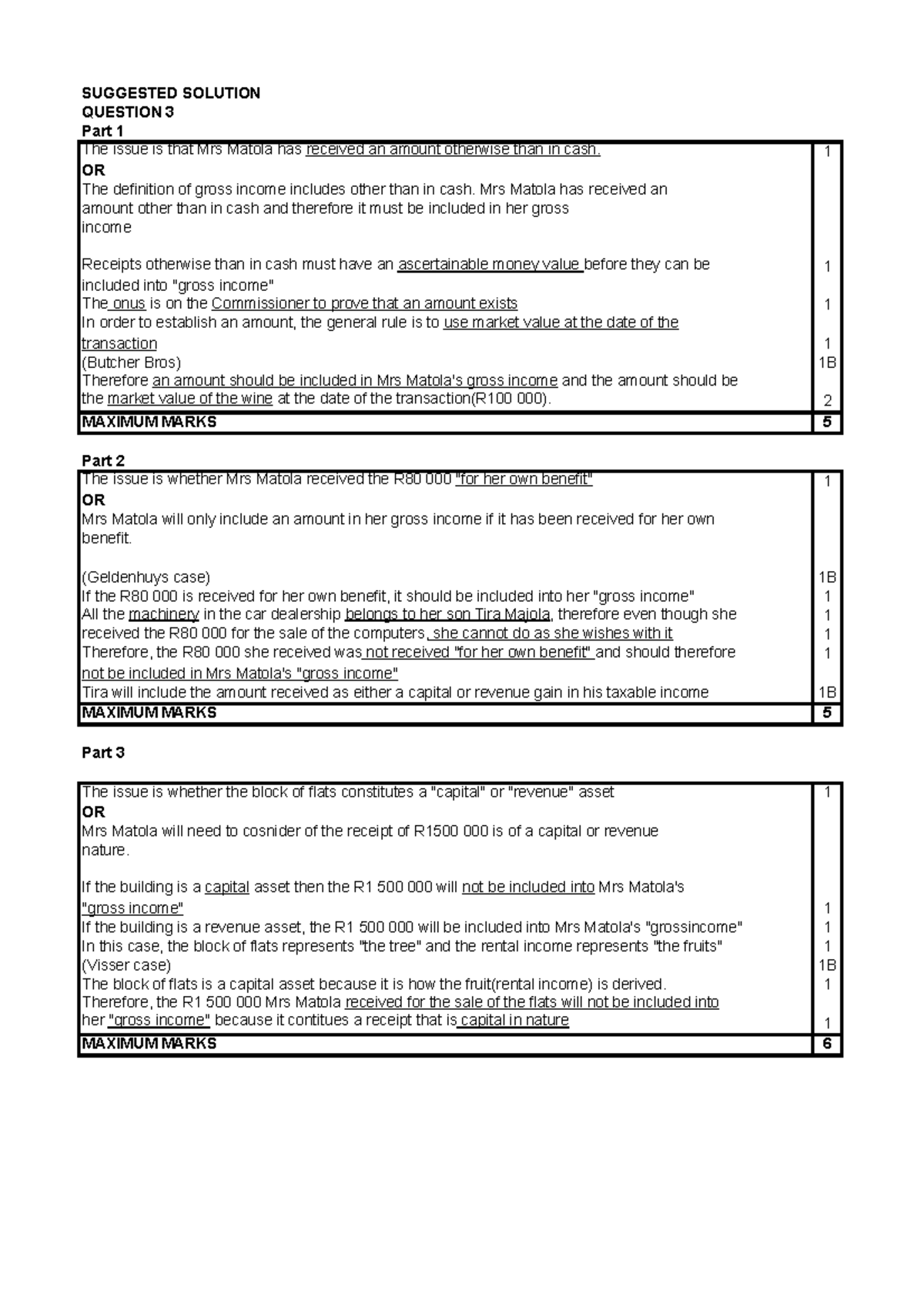 2016 - Test 2 - Suggested Solution Memo Q3 - SUGGESTED SOLUTION ...