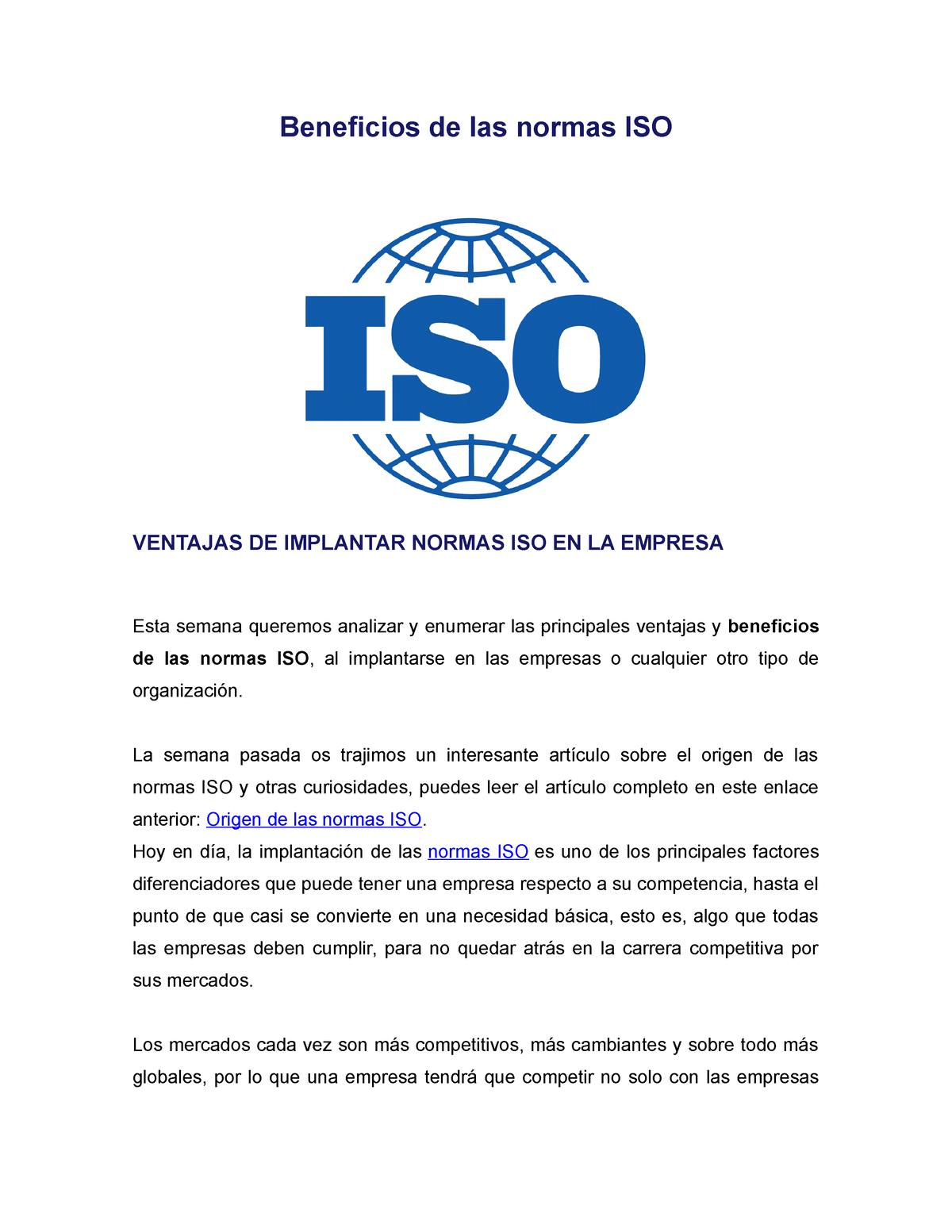 Beneficios De Las Normas Iso Beneficios De Las Normas Iso Ventajas De Implantar Normas Iso En 0327