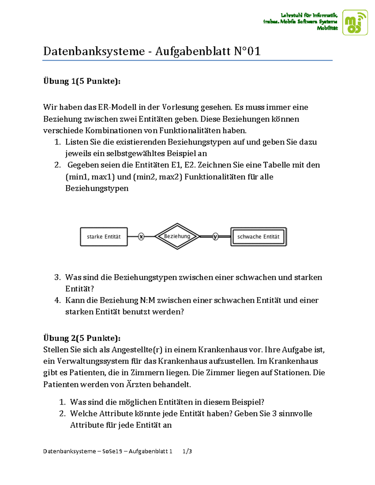 Mobi Dbs Sose2019 Uebung 01 - Lehrstuhl Informatik, Insbes. Mobile ...