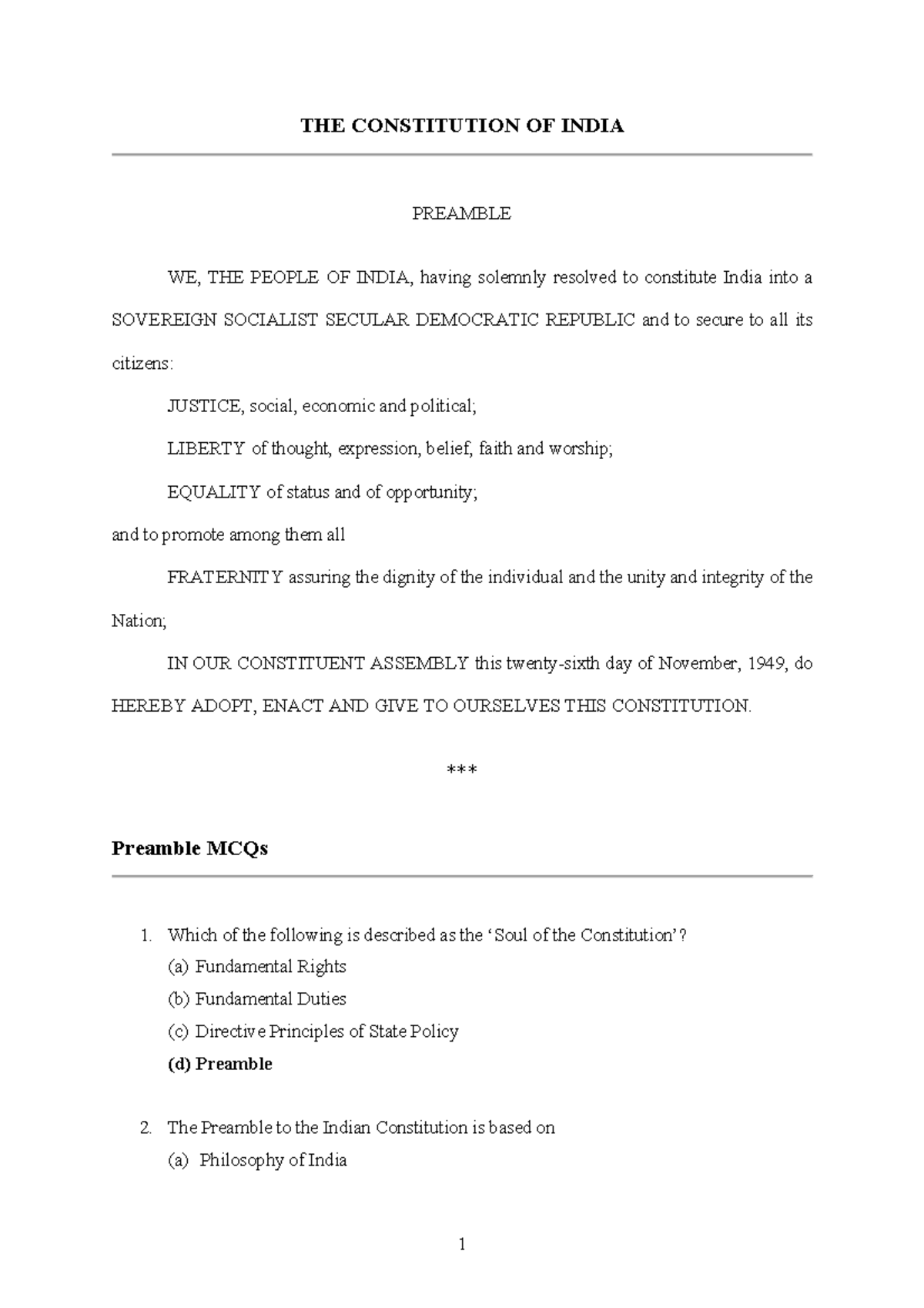 01-preamblecontent-mcq-the-constitution-of-india-preamble-we-the