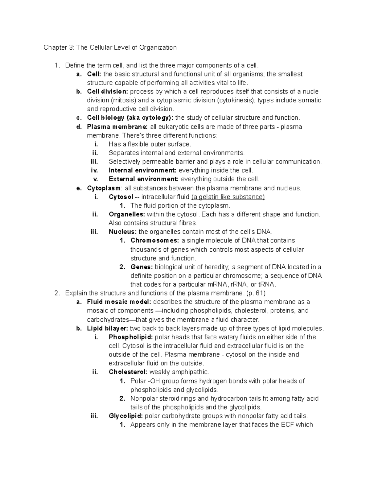 Chapter 3 Biol 235 Au Studocu