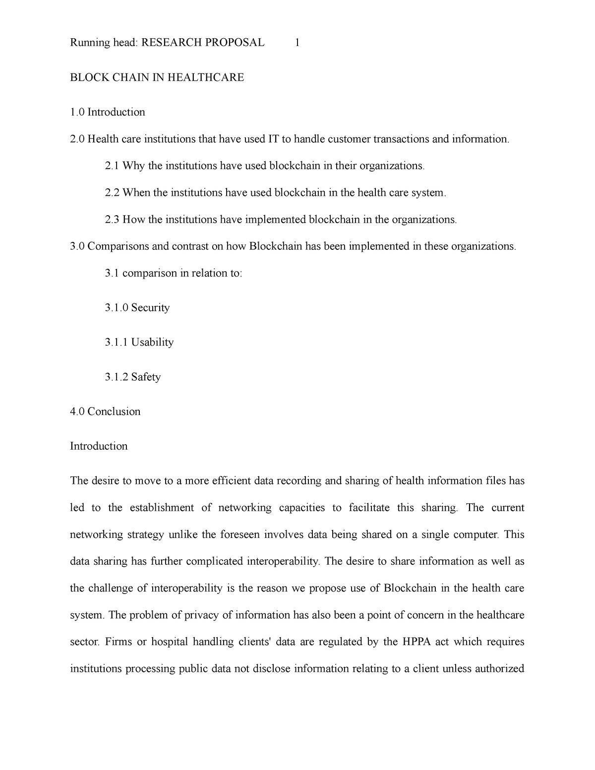 block-chain-in-healthcare-running-head-research-proposal-1-block