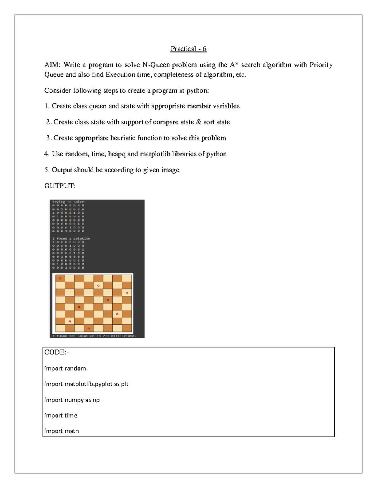 2001 2022009 Aayush SHAH PRA-6 - Practical - 6 AIM: Write a program to ...