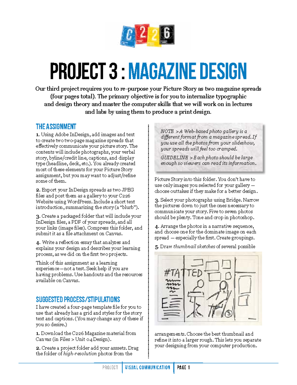 Assignment 03 - Design Project - PROJECT VISUAL COMMUNICATION PAGE 1 ...