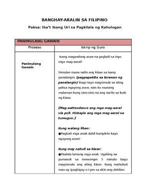 DLL Matatag GMRC 1 Q1 W1 - Read At Your Own Risk - MATATAG K To 10 ...