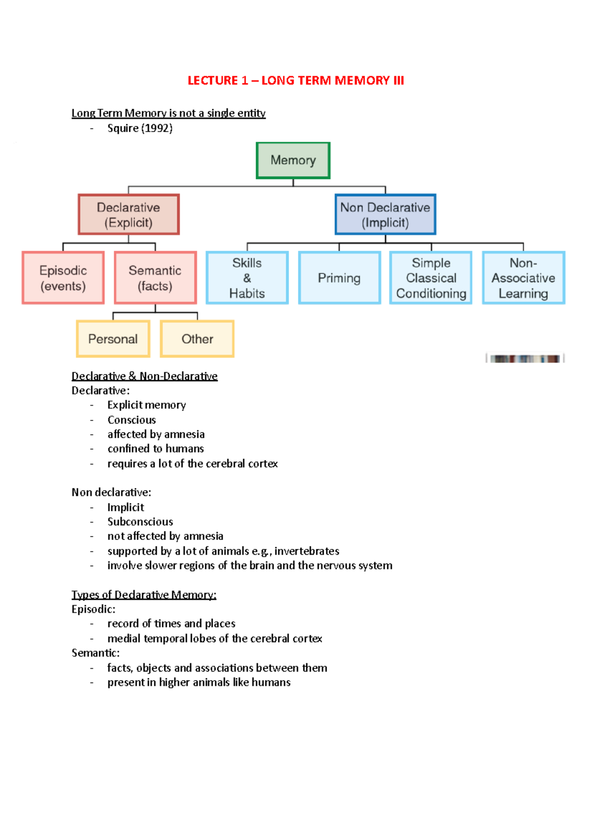 Lecture 1 Long Term Memory Iii Lecture 1 Long Term Memory Iii Lecture 1 Long Term Memory Iii Lecture 1 Long Term Memory Iii