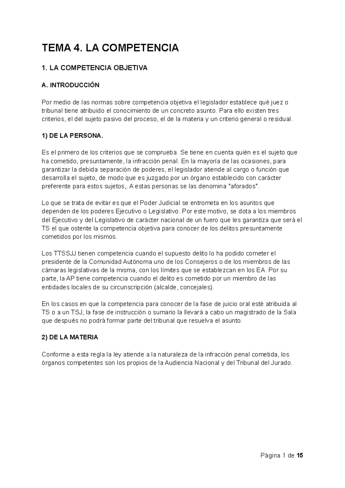 TEMA 4. LA Competencia - TEMA 4. LA COMPETENCIA 1. LA COMPETENCIA ...