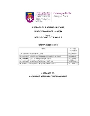 Group Assignment MKT558 (Harumanis) - UNIVERSITI TEKNOLOGI MARA PERLIS ...