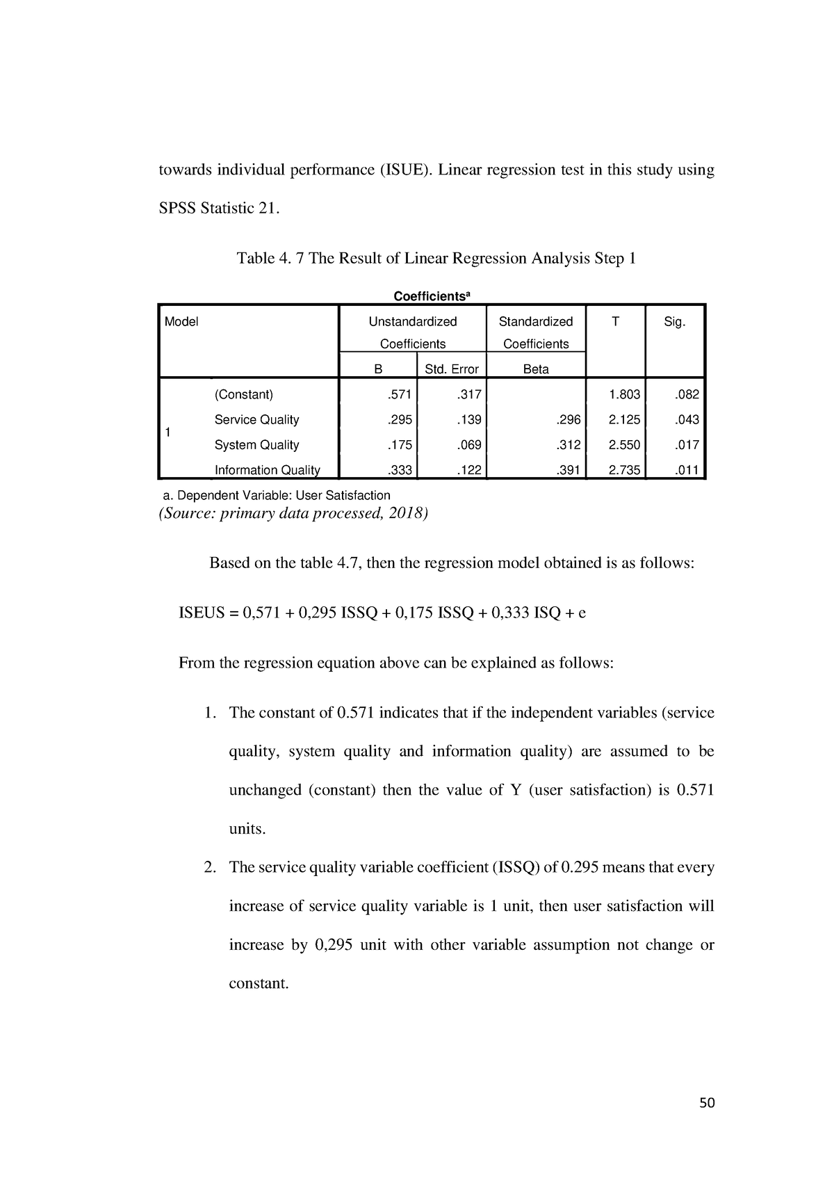 THE Effect OF Information System Utilization 18 - 50 towards individual ...