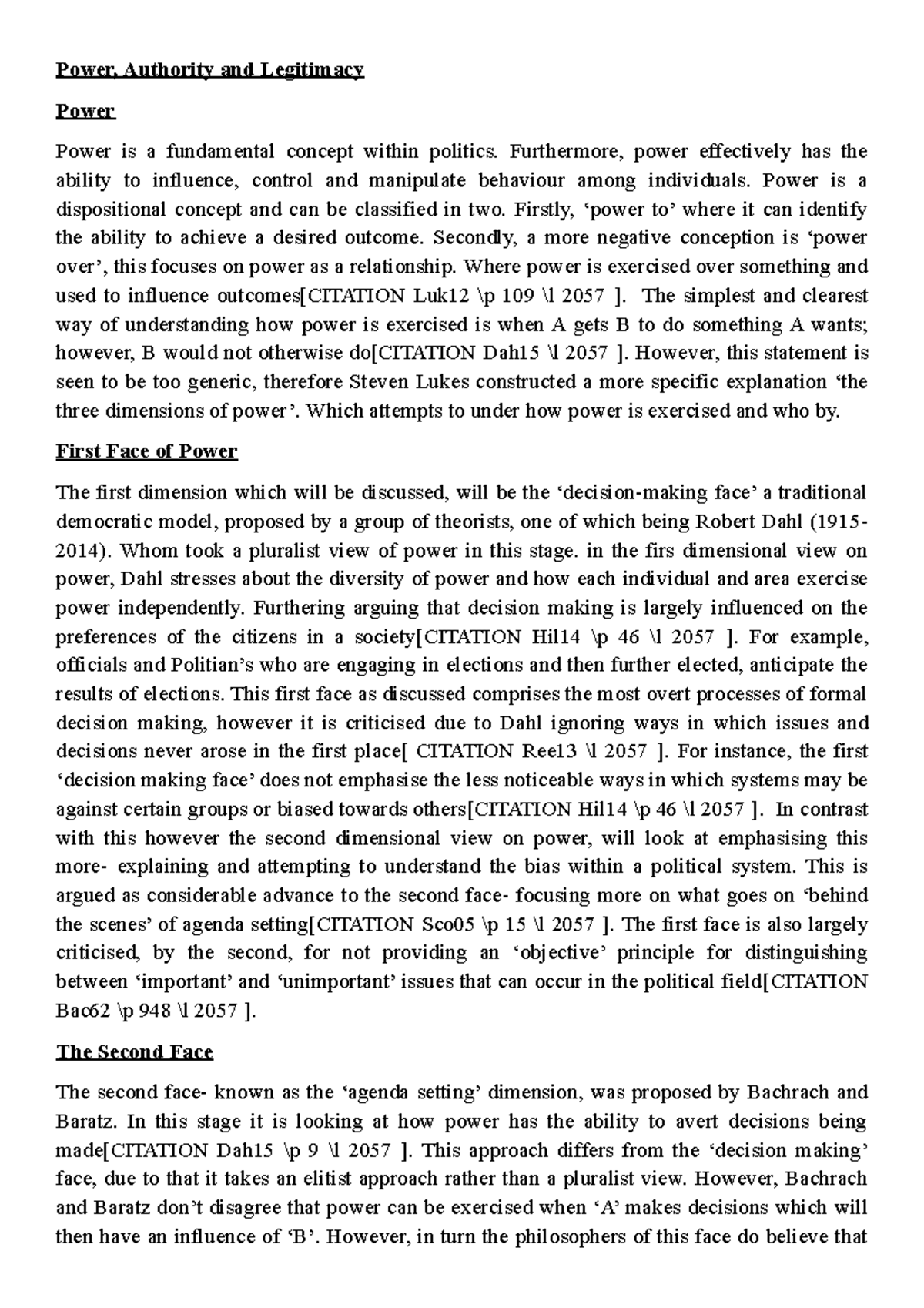 Power, authority and legitimacy Power, Authority and Legitimacy Power