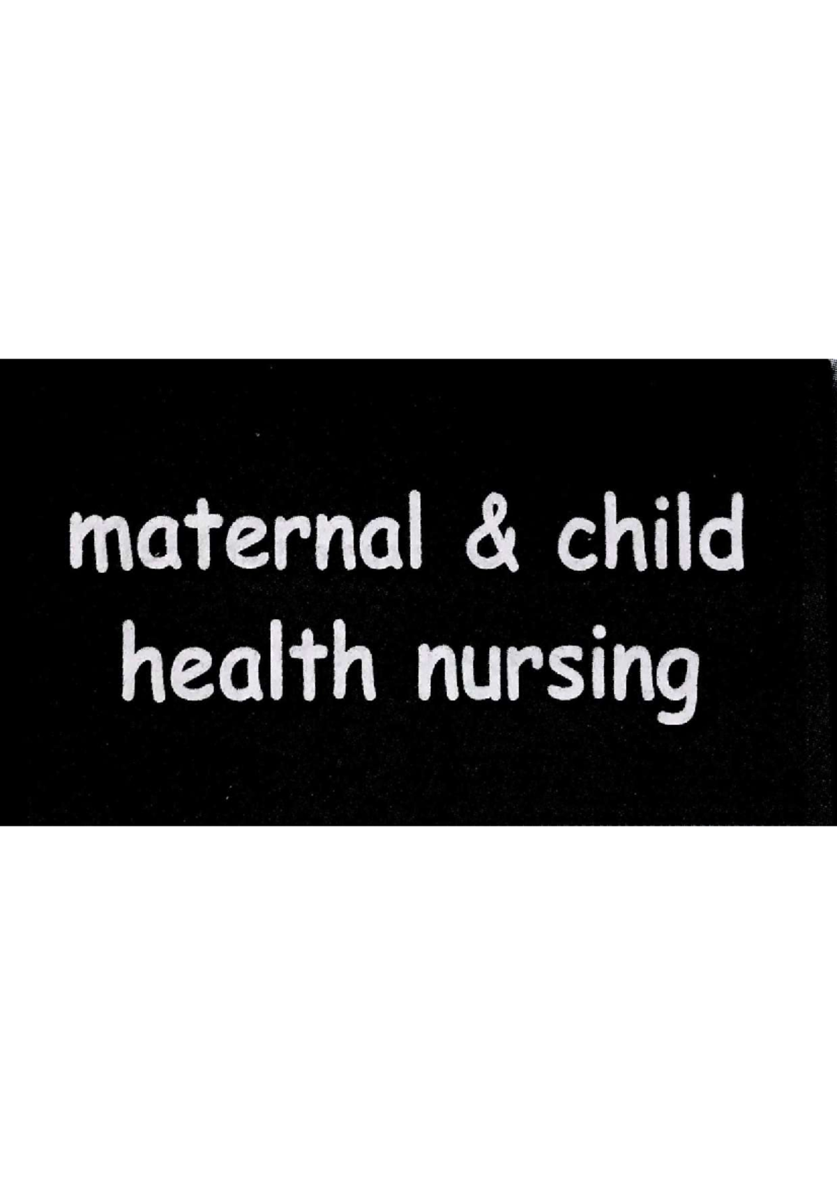 Maternal And Child Health Nursing OB Bullets And Pneumonics Study Notes ...