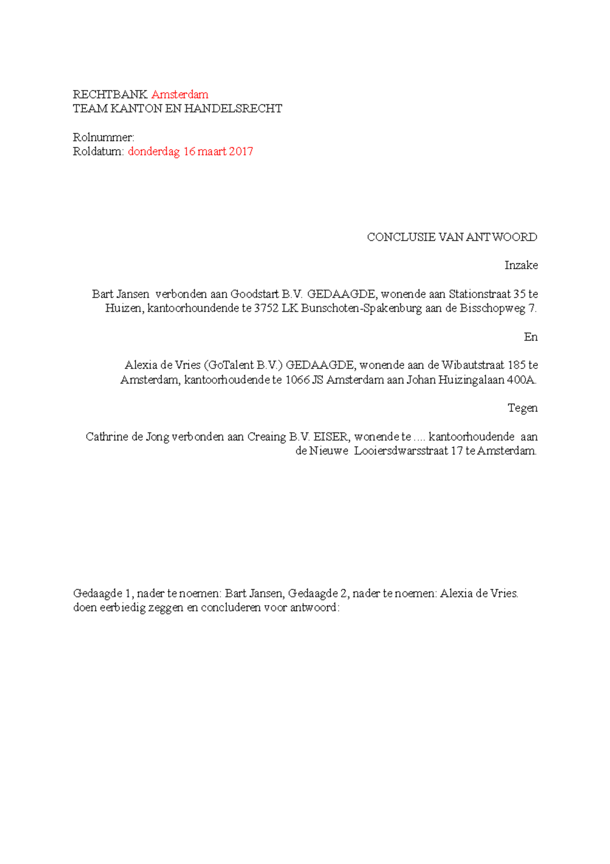Conclusievanantwoordmodel  StudeerSnel