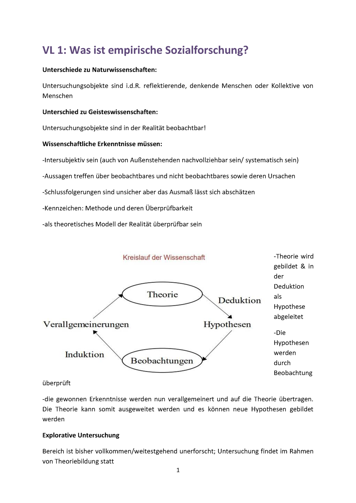 Methoden Zusammenfassung, Empirische Sozialforschung - VL 1: Was Ist ...