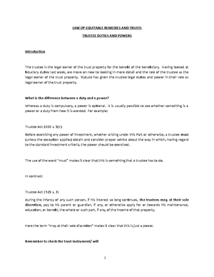 Introduction to Equity - LAW OF TRUSTS AND EQUITABLE REMEDIES ...