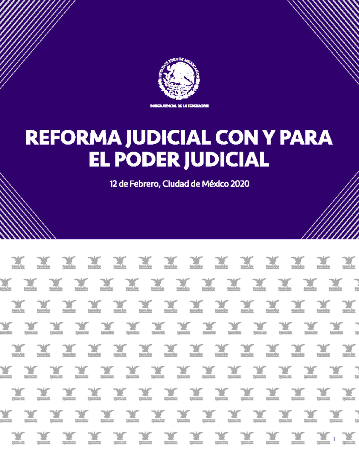 Lectura 1 Reforma Judicial - REFORMA JUDICIAL CON Y PARA EL PODER ...