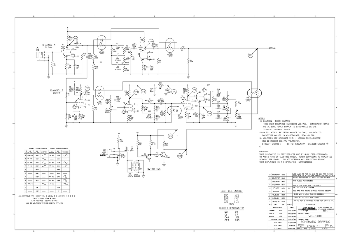 Crate VC50 Preamp Schematic - business - Studocu