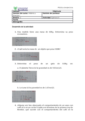 Ejercicio 4 Operaciones Con Vectores Tecmilenio - Preparatoria Una ...