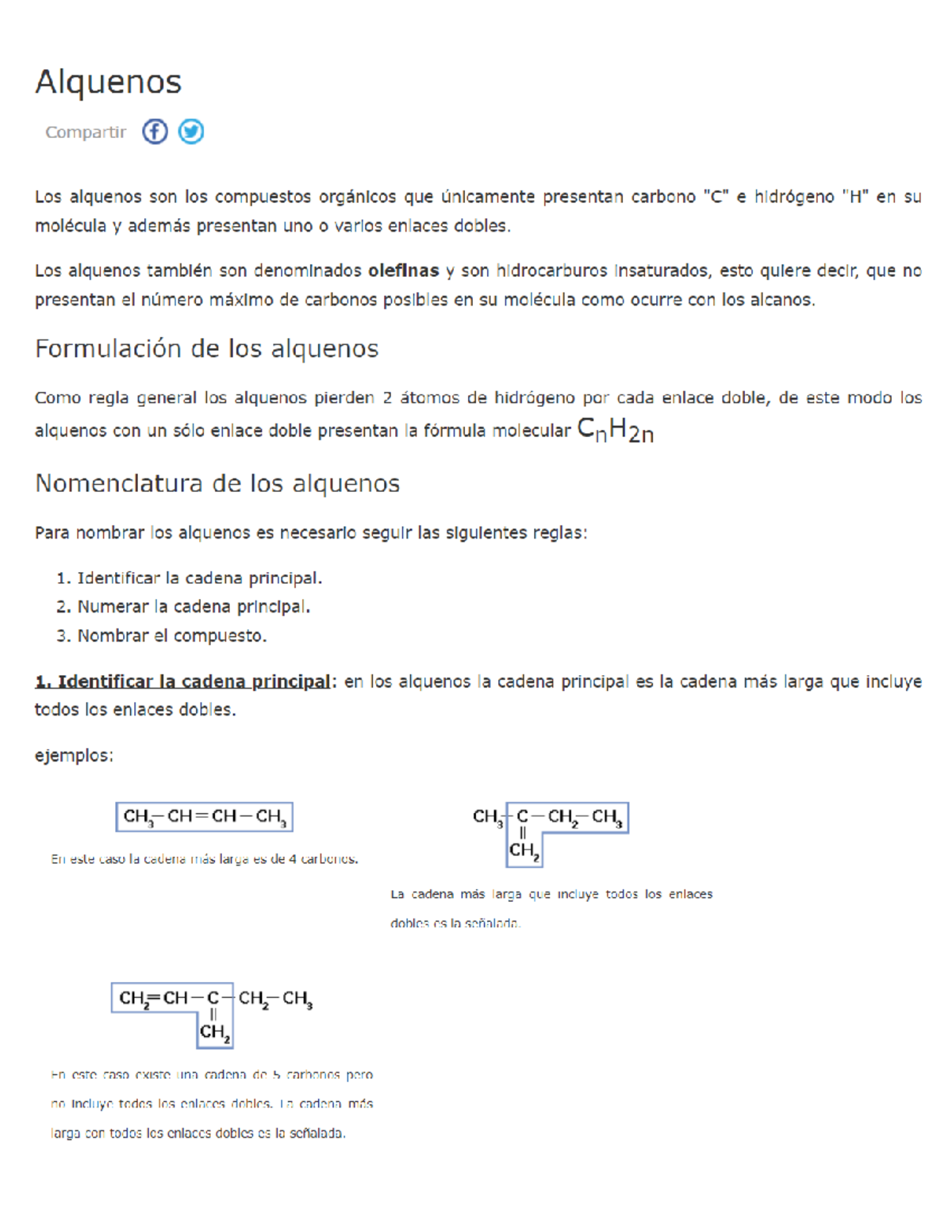Alquenos - Los alquenos también son denominados olefinas y son ...