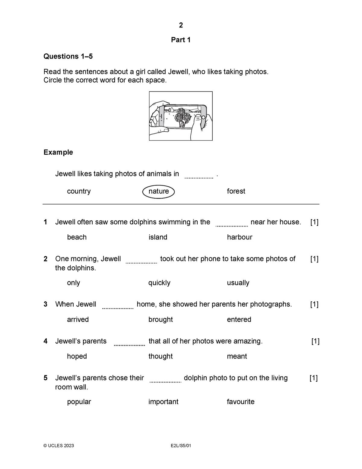 Stage 6 - Reading - the summary of business ethics - © UCLES 2023 E2L ...