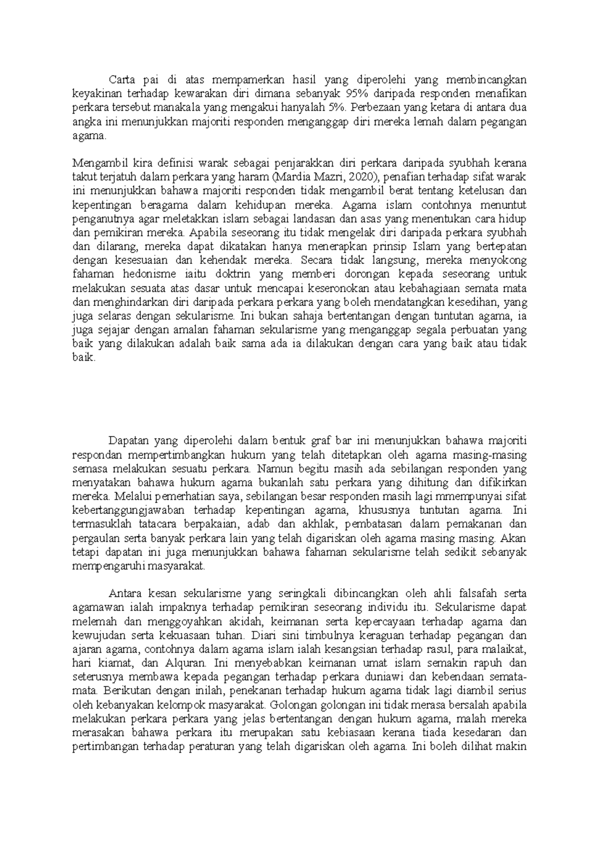 Ctu - assignment rough draft - Carta pai di atas mempamerkan hasil yang ...