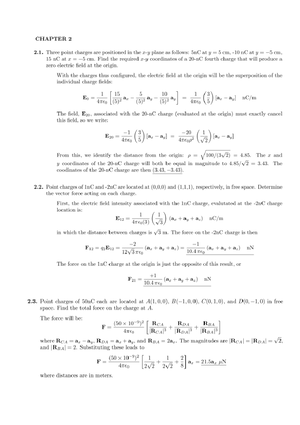 electromagnetic 9's soultion ch 1 - CHAPTER 1 – 9th Edition 1. If 𝐀 ...