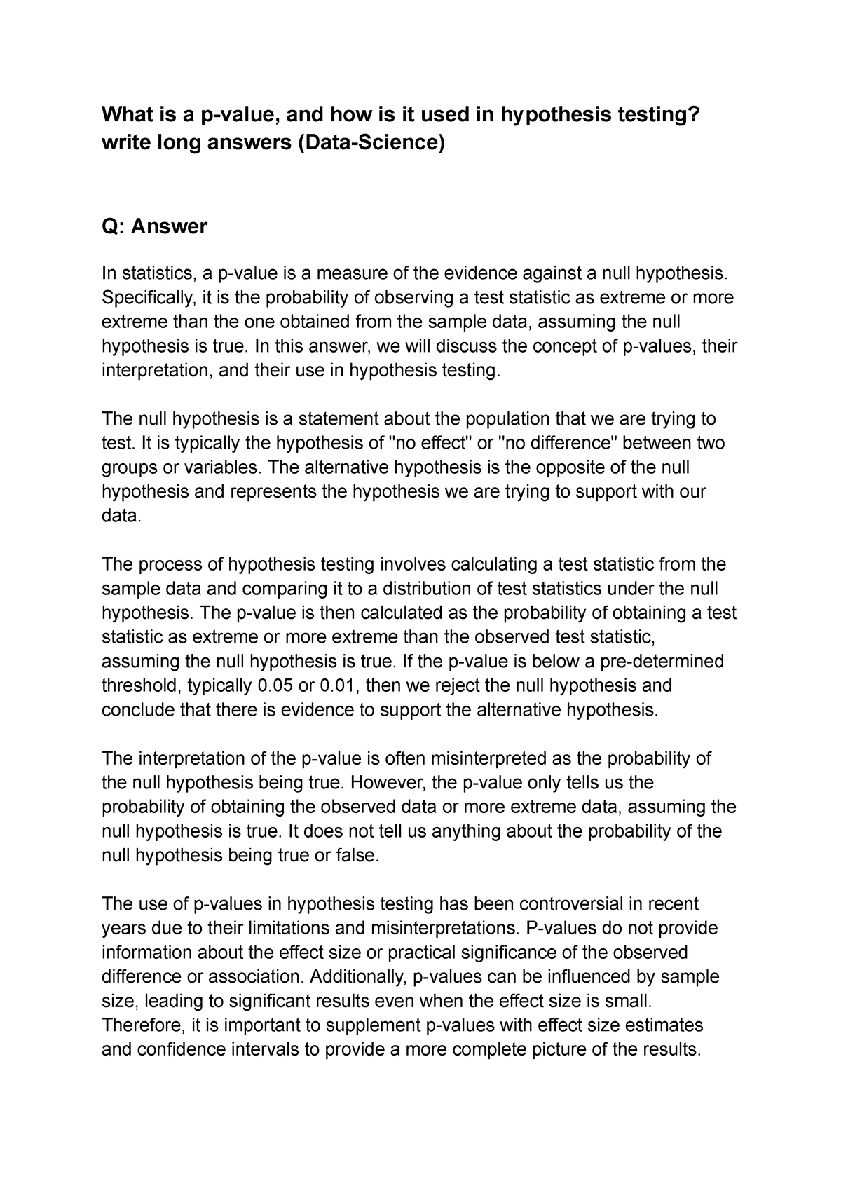 what-is-a-p-value-and-how-is-it-used-in-hypothesis-testing