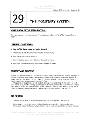 Chap23 - testbank chap 23 - Chapter 23 Measuring the Cost of Living ...