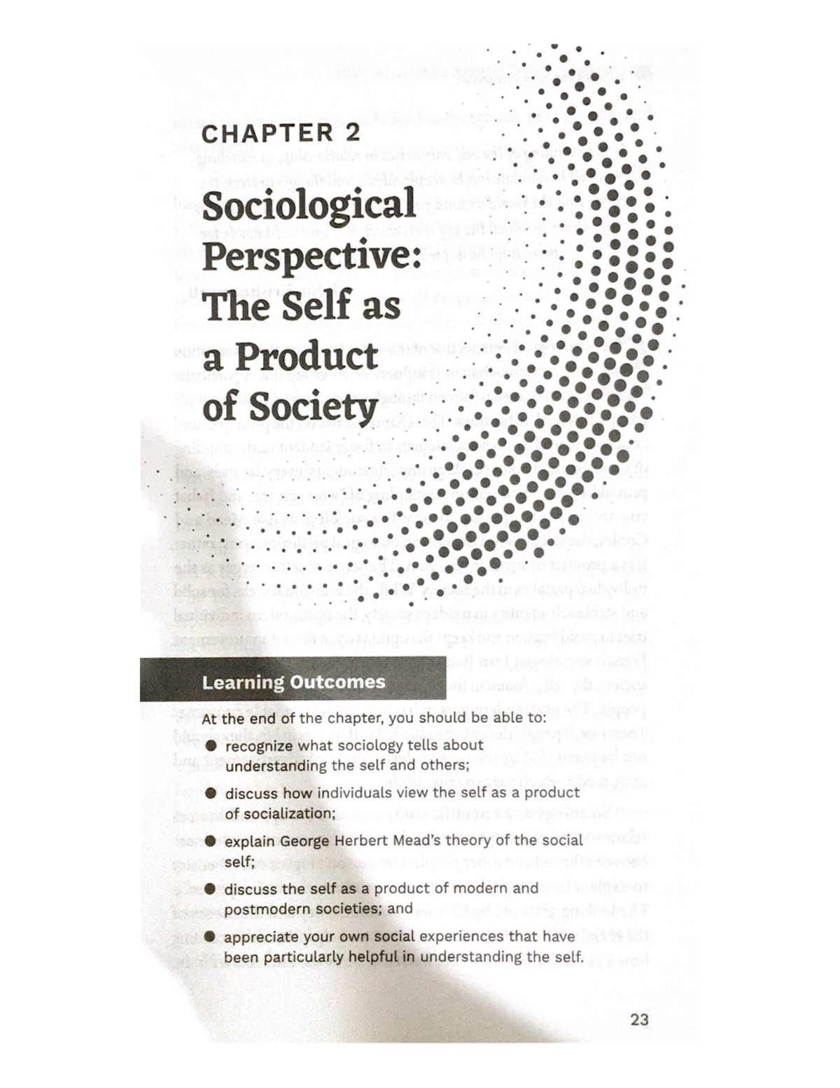 Chapter 2 Sociological Perspective The Self As A Product Of Society ...