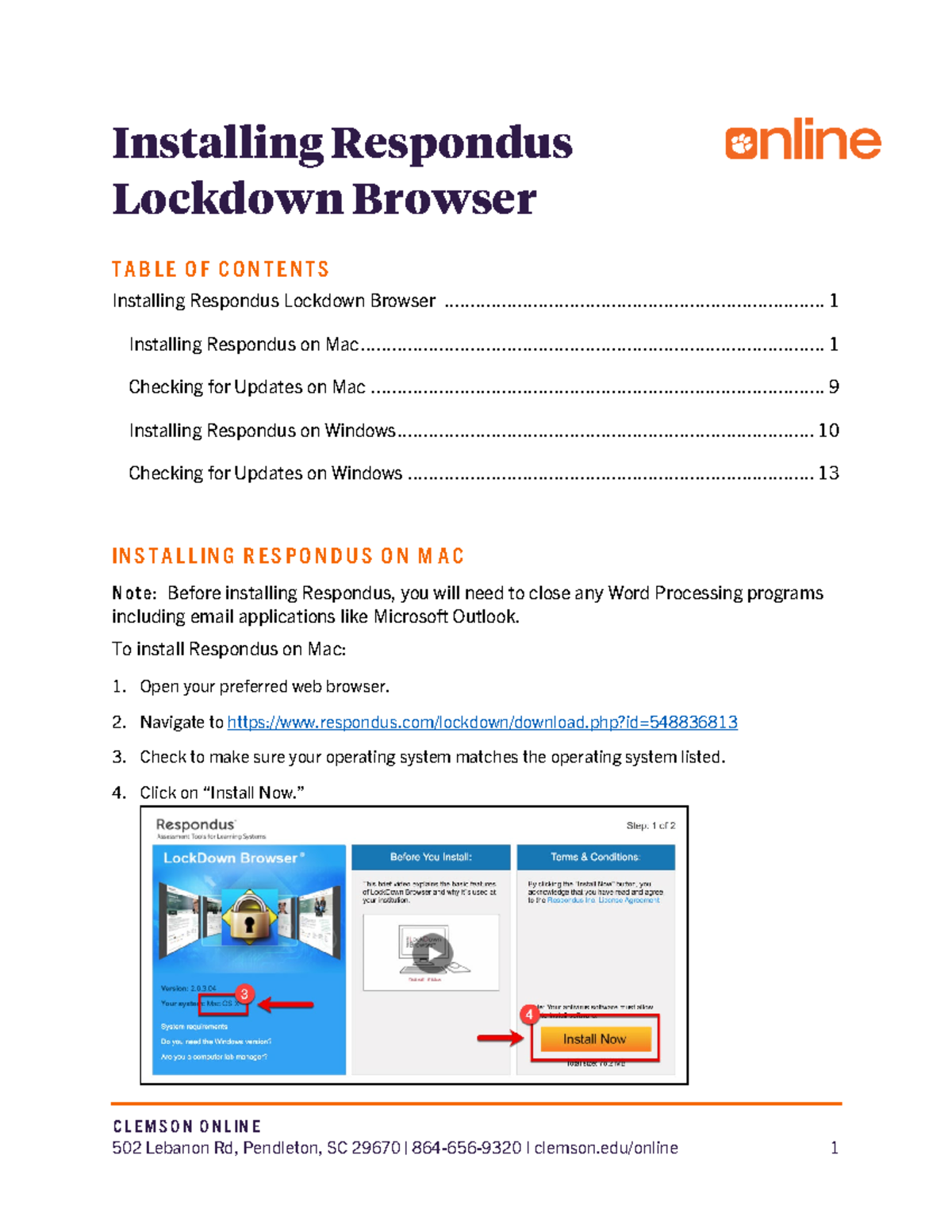 Installing Respondus Lockdown Browser - - Studocu