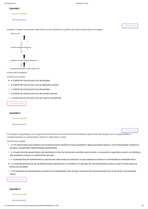 Questionário Online - Reeducação Funcional 2 - O treino de marcha