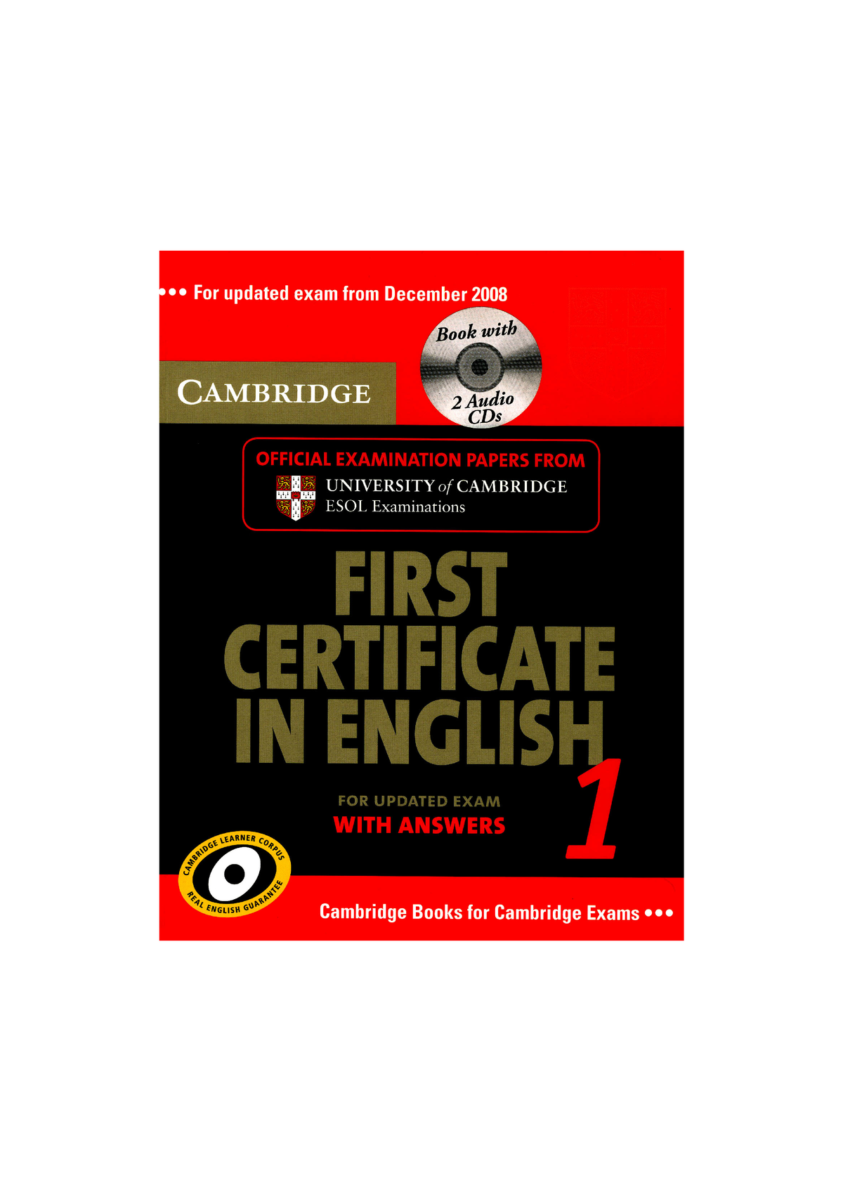 Cambridge First Certificate in English 1 - Studocu