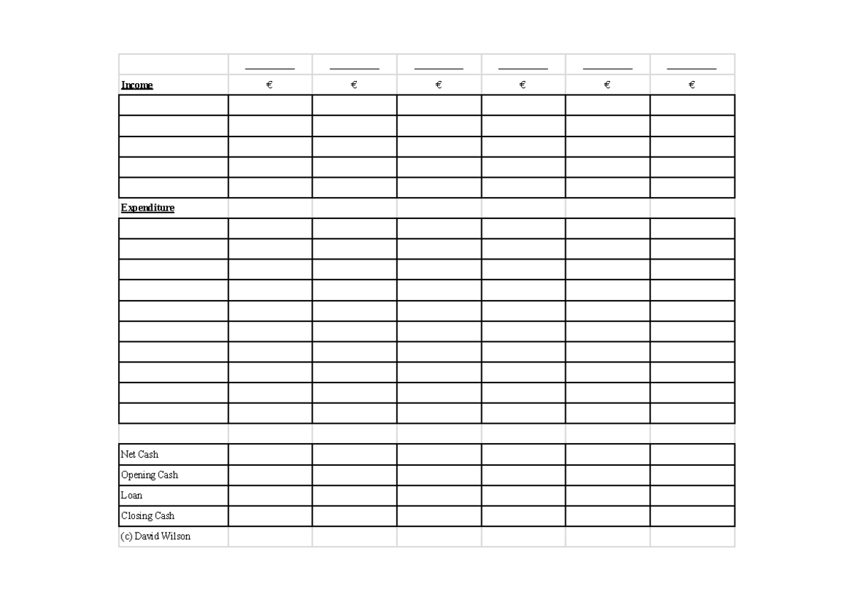 Cash Budget Template-2 2 - STT 200