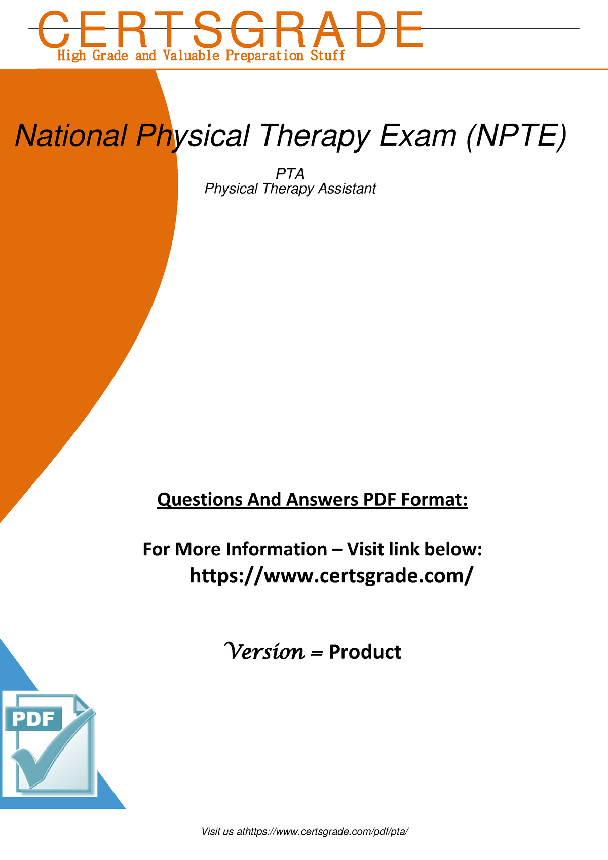 PTA Study Guide Material With High Rated Quality - ####### Questions ...