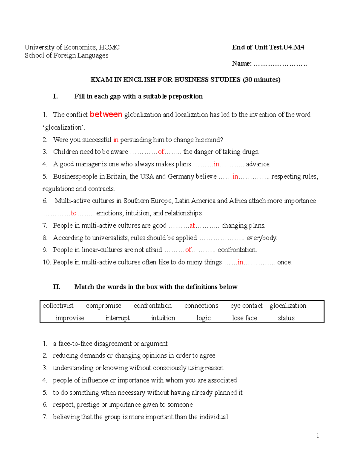 HP4 - GVTranThiPhi - University Of Economics, HCMC School Of Foreign ...