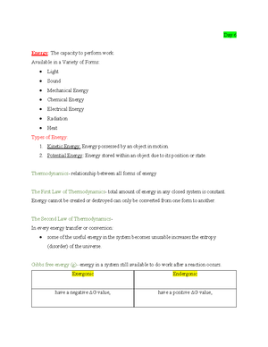 Unit 3 notes-norah - notes for bio - Unit 3 notes Day 10 What is DNA ...