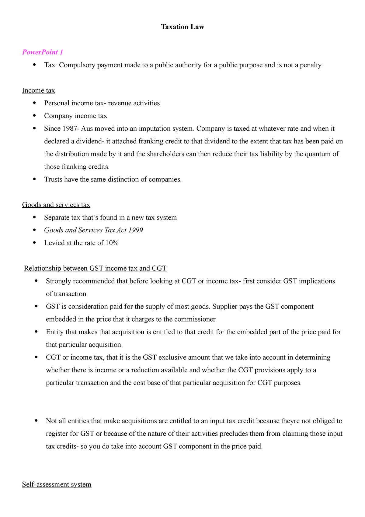 taxation-law-notes-taxation-law-powerpoint-1-tax-compulsory-payment