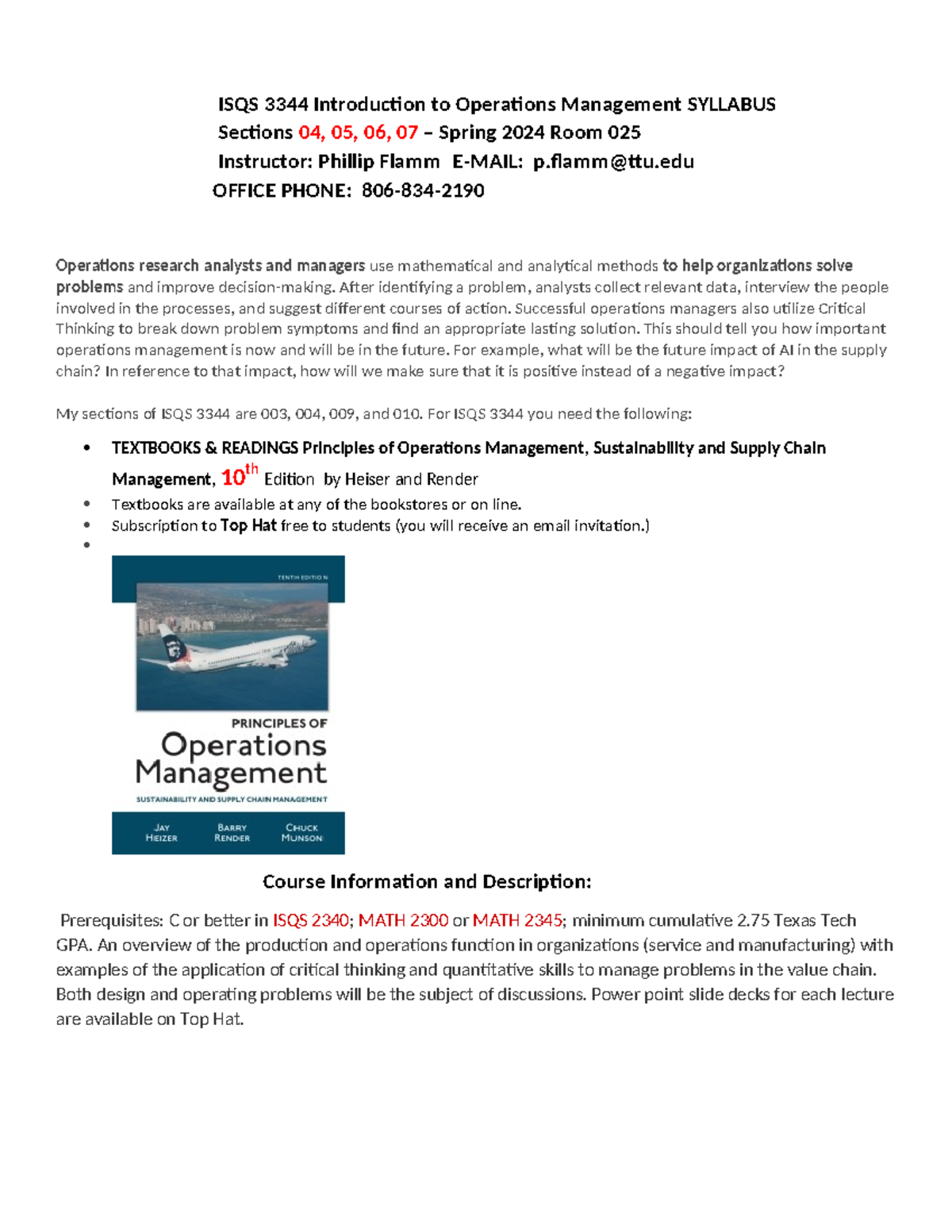 Isqs 3344 Spring 2024 Syllabus Isqs 3344 Introduction To Operations Management Syllabus Isqs 3344 Spring 2024 Syllabus Isqs 3344 Introduction To Operations Management Syllabus