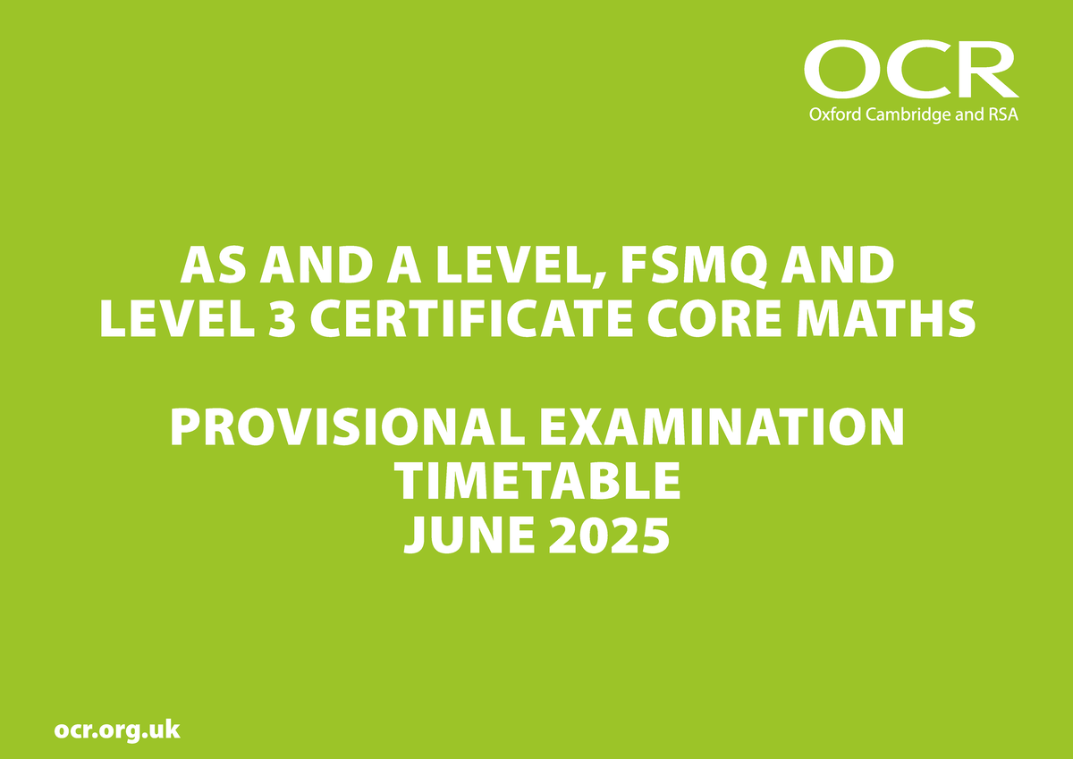 706381 june 2025 provisional exam timetable as a level core maths and