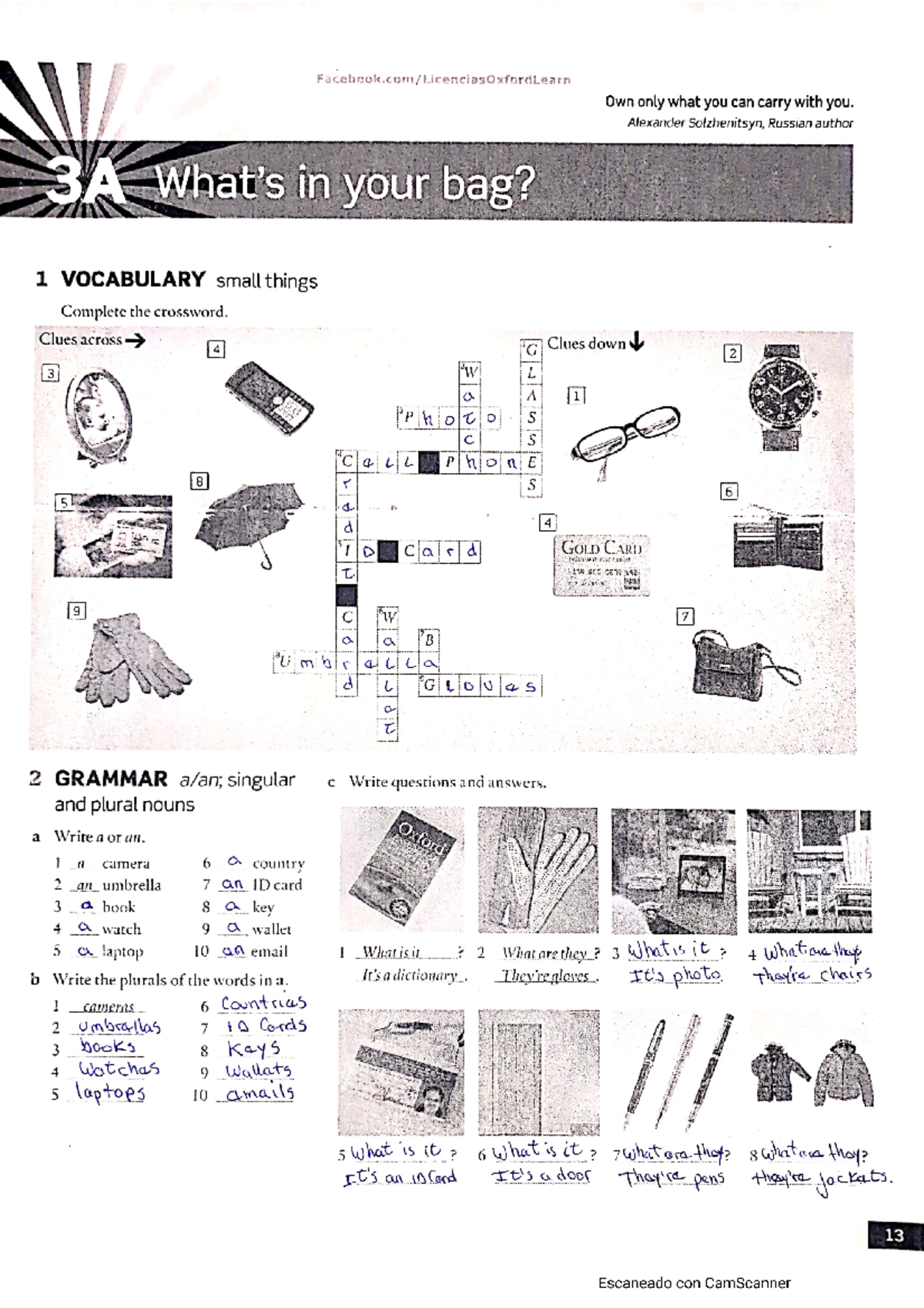 homework 12 ingles basico