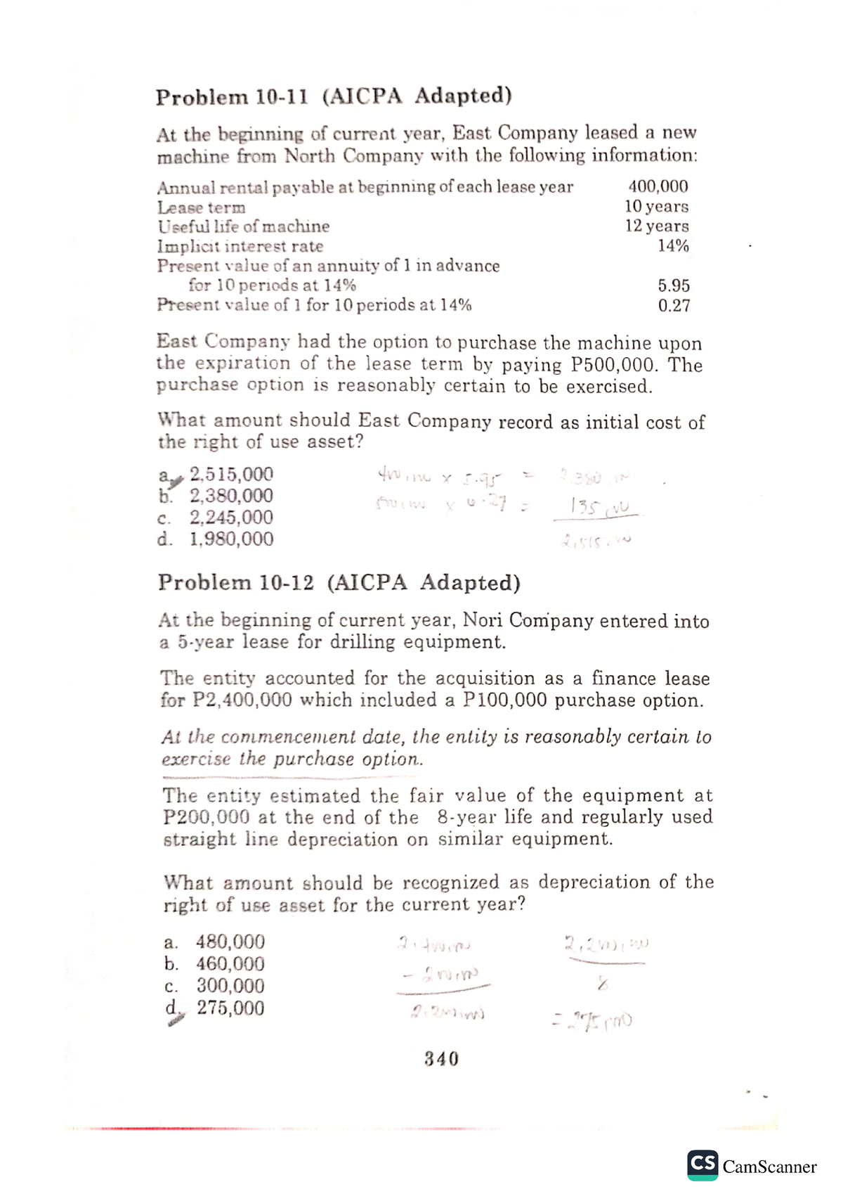 10-12 - Intacc Problems - Intermediate Accounting - Studocu