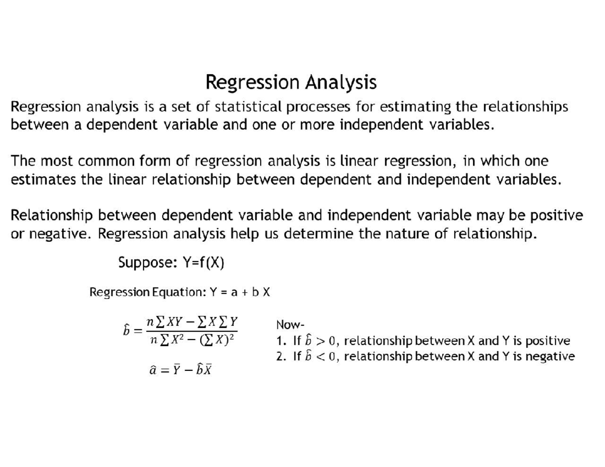 03 Regression Analysis Managerial Economics Studocu