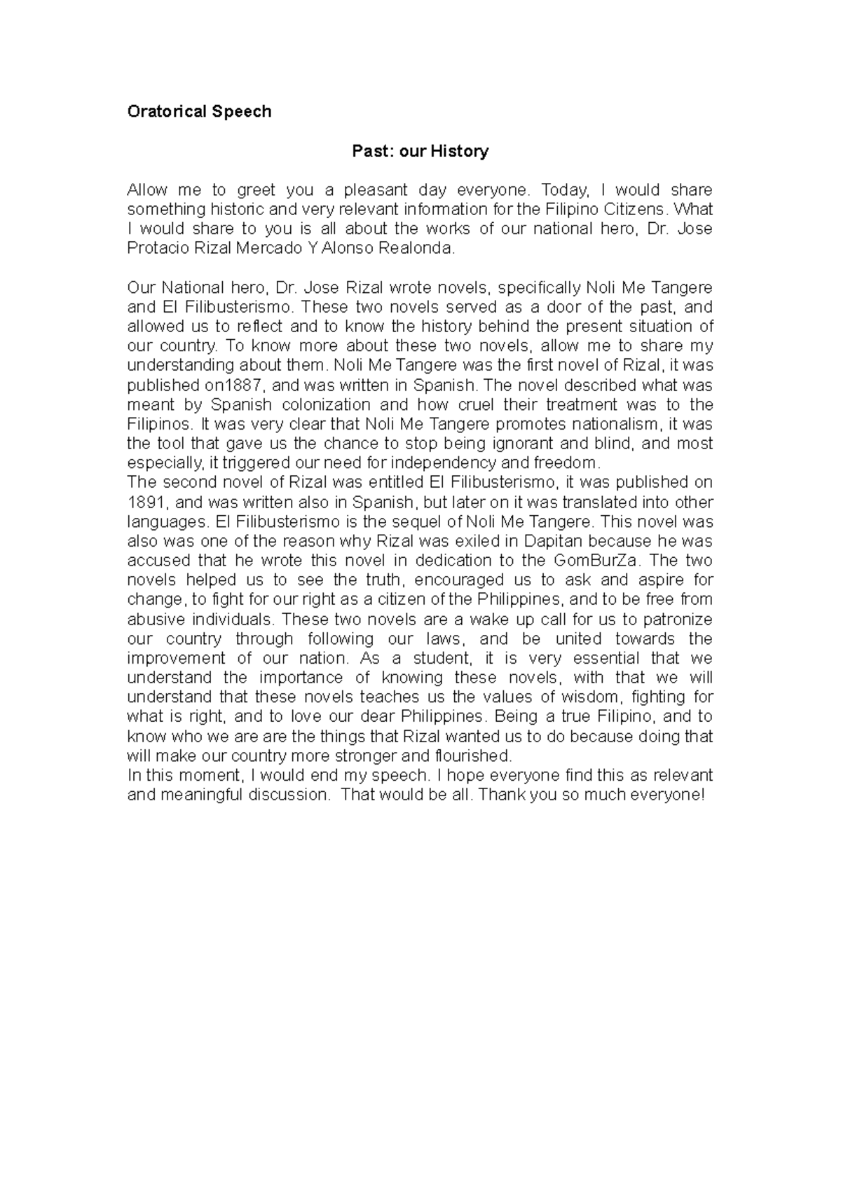 Oratorical Speech Definition – Oratory as Communication Setup (I ...