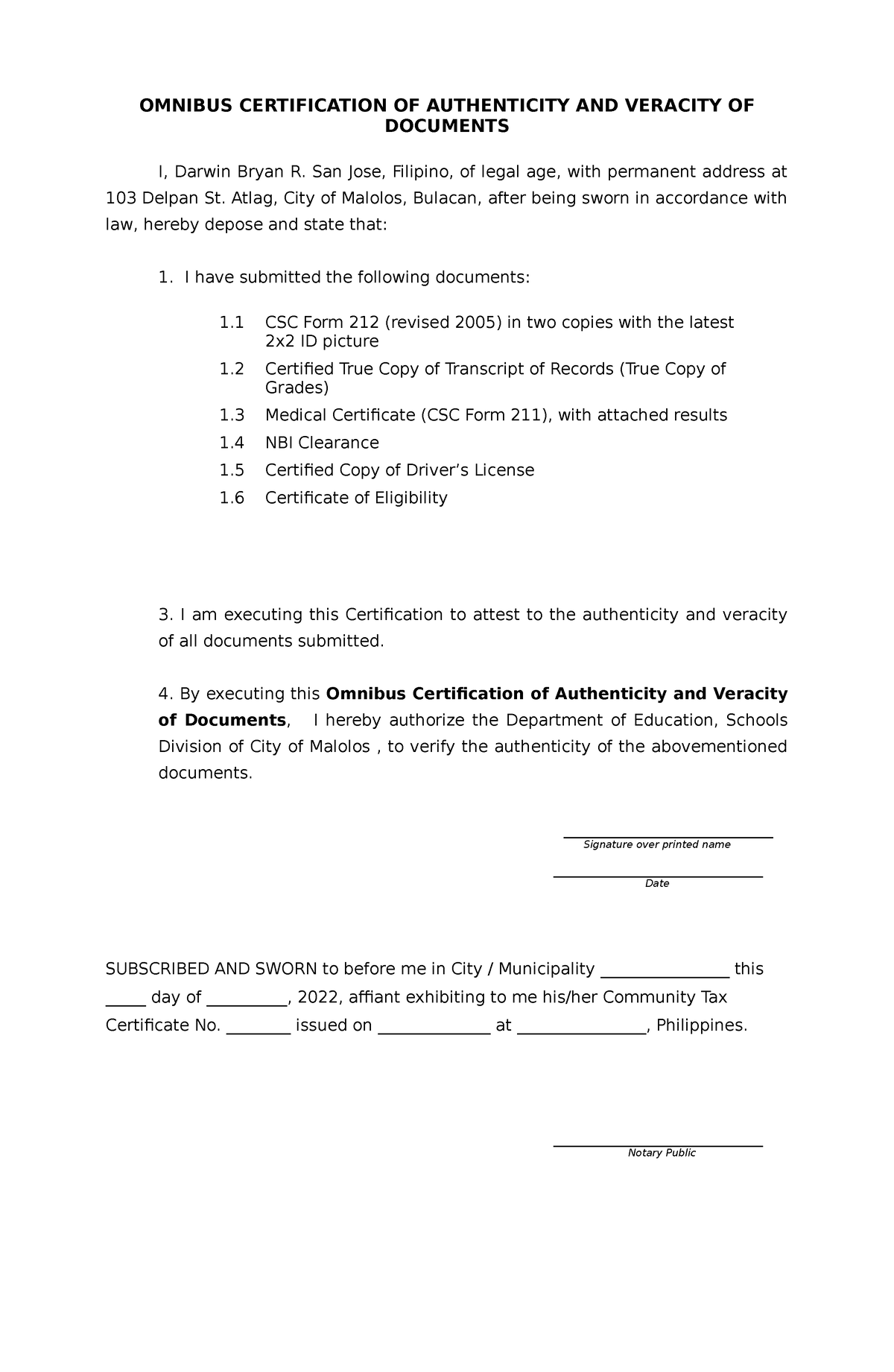 omnibus-certification-of-authenticity-and-veracity-of-documents-1