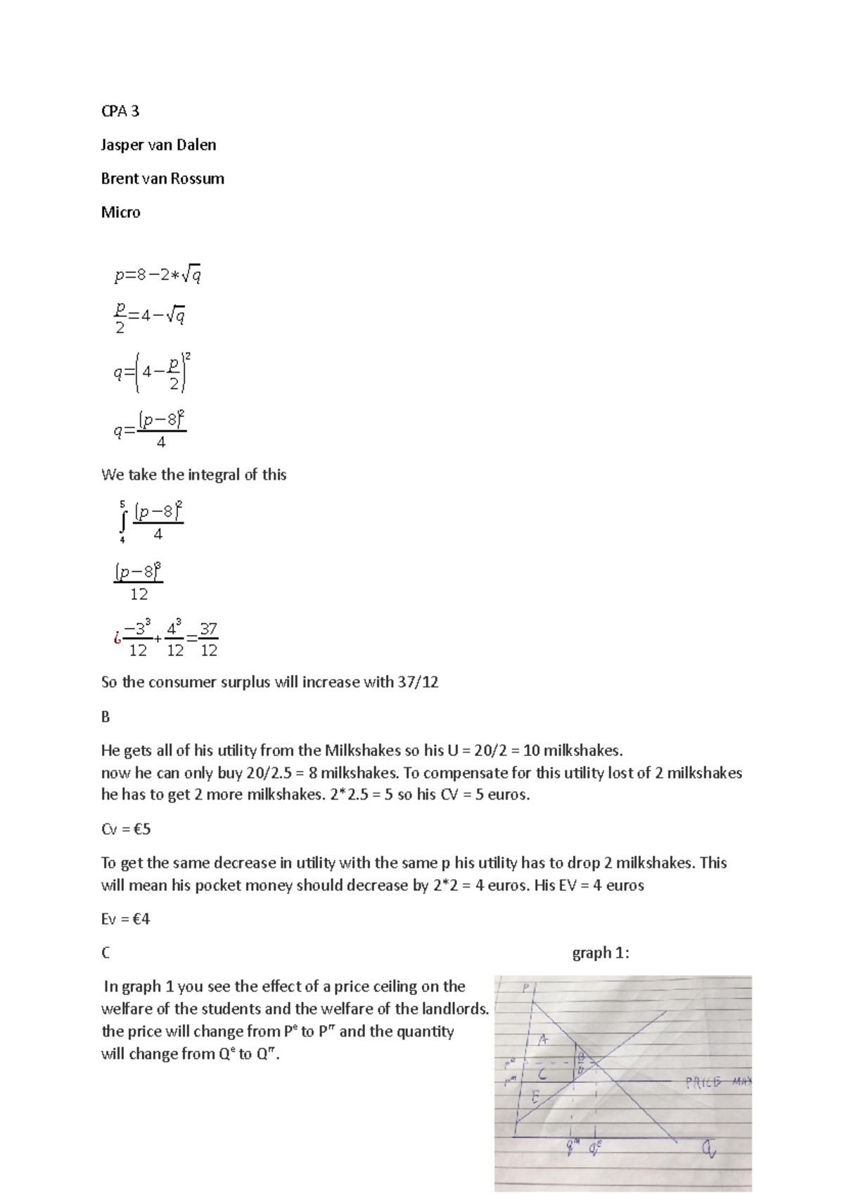 Cpa 3 - Credit Point Assignment 3 - Cpa 3 Jasper Van Dalen Brent Van 