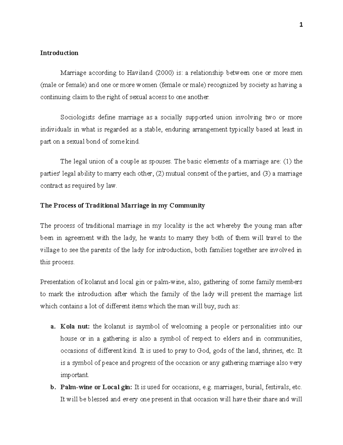 literature review on traditional marriage