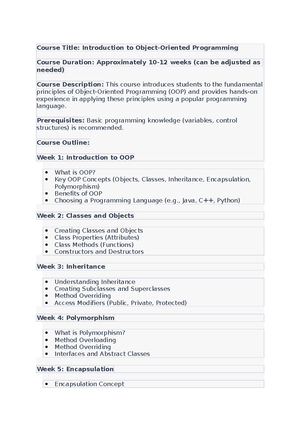 Course Outline - Web Systems and Technologies - Course Title: Web ...