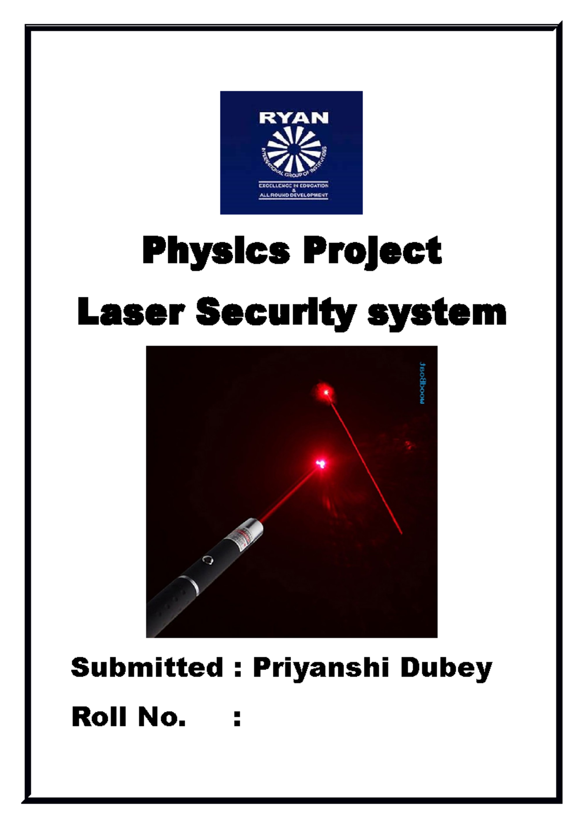 Physics Project - Physics Project Laser Security system Submitted ...